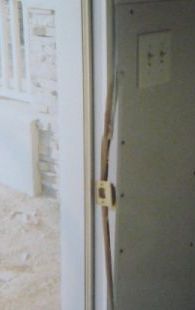 home burglary - kicked in door picture